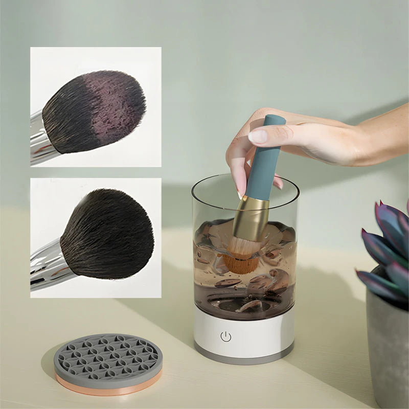 AUTOMATIC ELECTRIC MAKEUP BRUSH CLEANER