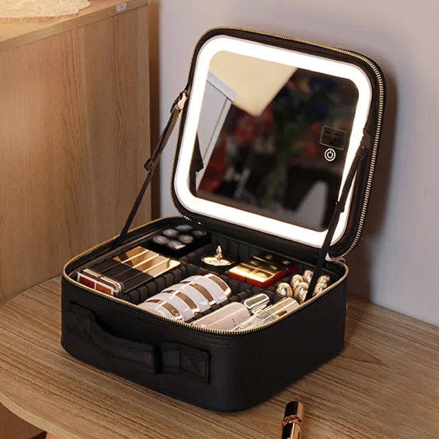 LED MIRROR MAKEUP BAG